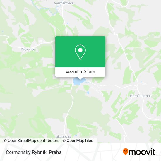 Čermenský Rybník mapa