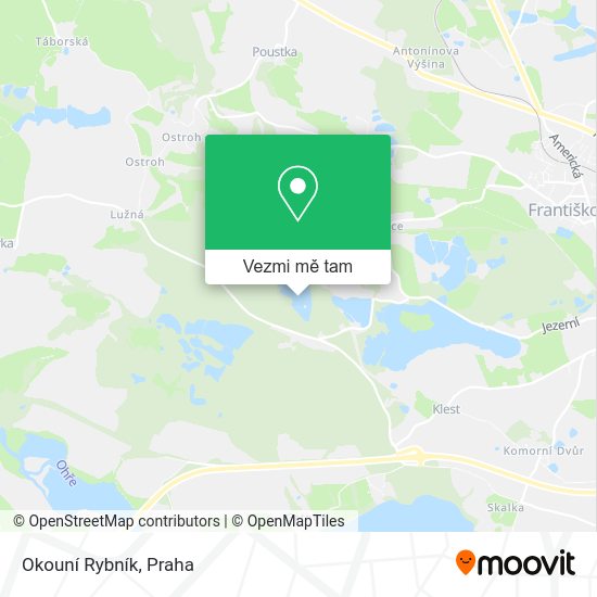 Okouní Rybník mapa