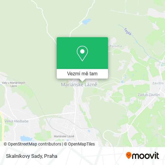 Skalníkovy Sady mapa