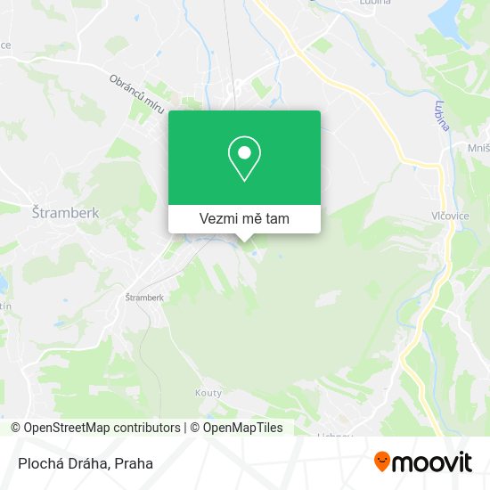 Plochá Dráha mapa