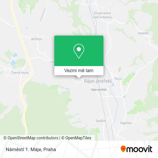 Náměstí 1. Máje mapa