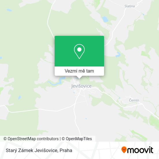 Starý Zámek Jevišovice mapa