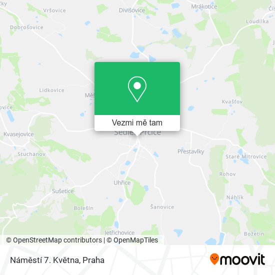 Náměstí 7. Května mapa