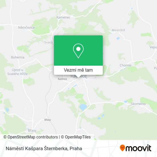Náměstí Kašpara Šternberka mapa