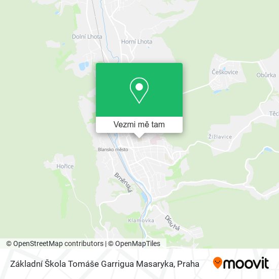 Základní Škola Tomáše Garrigua Masaryka mapa