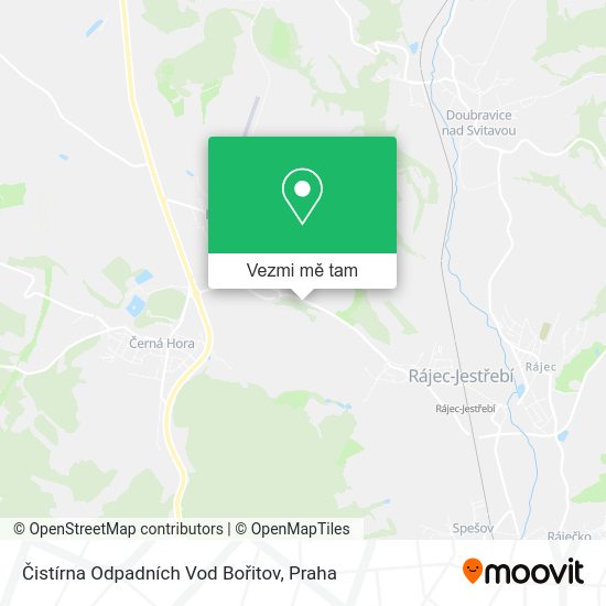 Čistírna Odpadních Vod Bořitov mapa