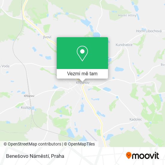 Benešovo Náměstí mapa