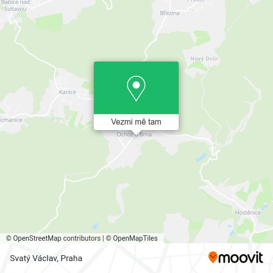 Svatý Václav mapa