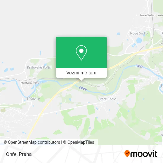 Ohře mapa