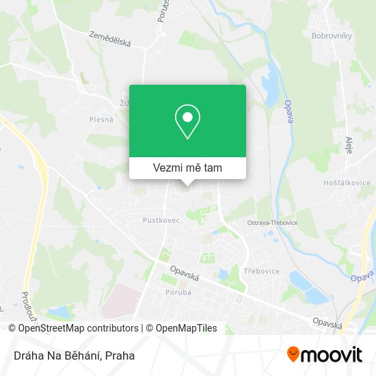 Dráha Na Běhání mapa