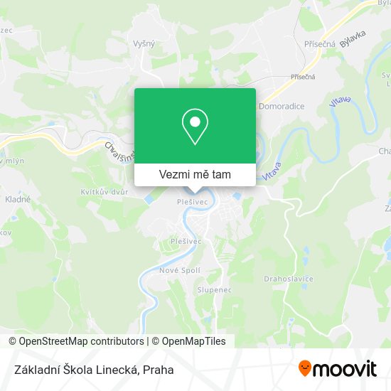 Základní Škola Linecká mapa