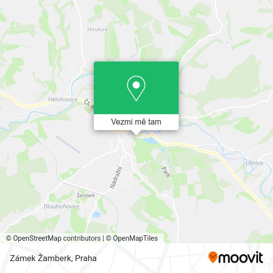 Zámek Žamberk mapa