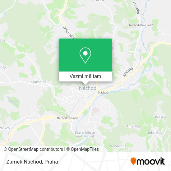 Zámek Náchod mapa