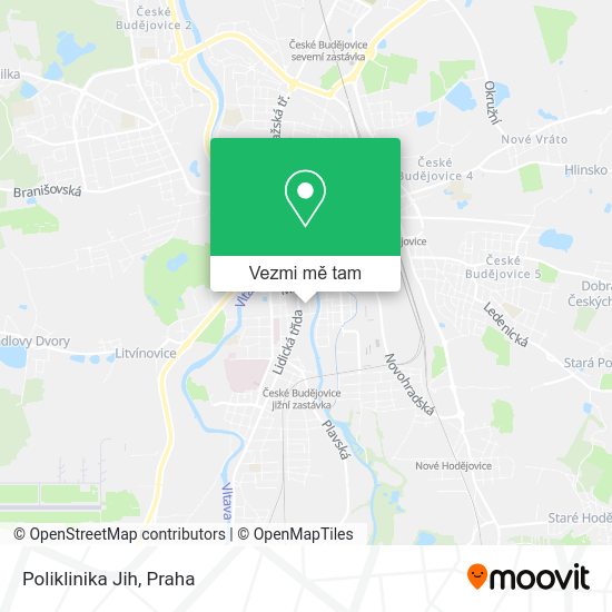 Poliklinika Jih mapa