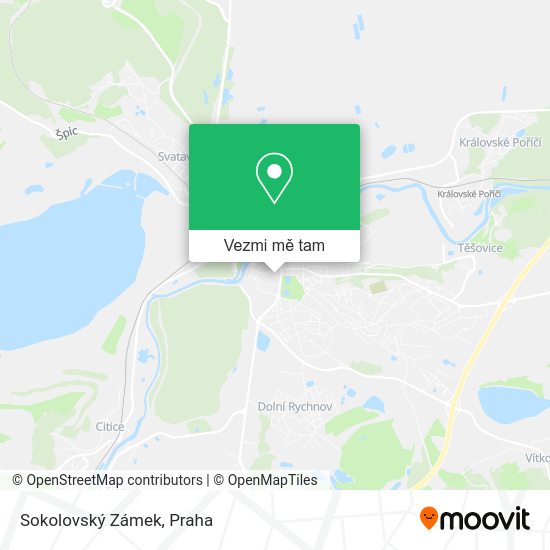 Sokolovský Zámek mapa