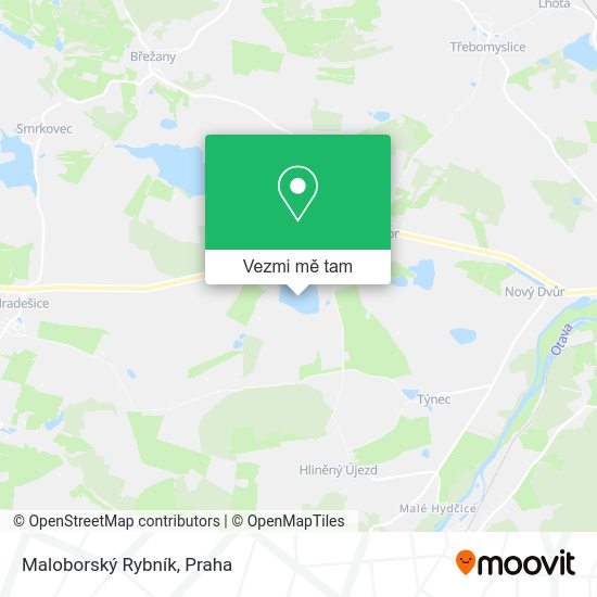 Maloborský Rybník mapa