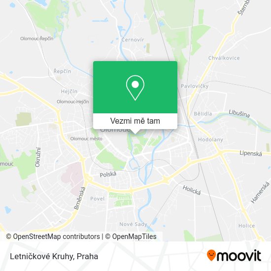 Letničkové Kruhy mapa