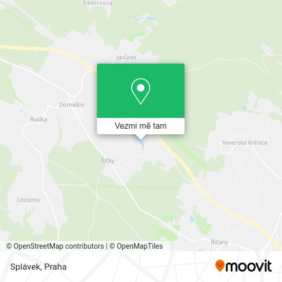 Splávek mapa