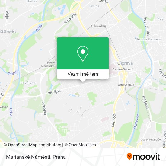 Mariánské Náměstí mapa