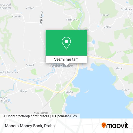Moneta Money Bank mapa