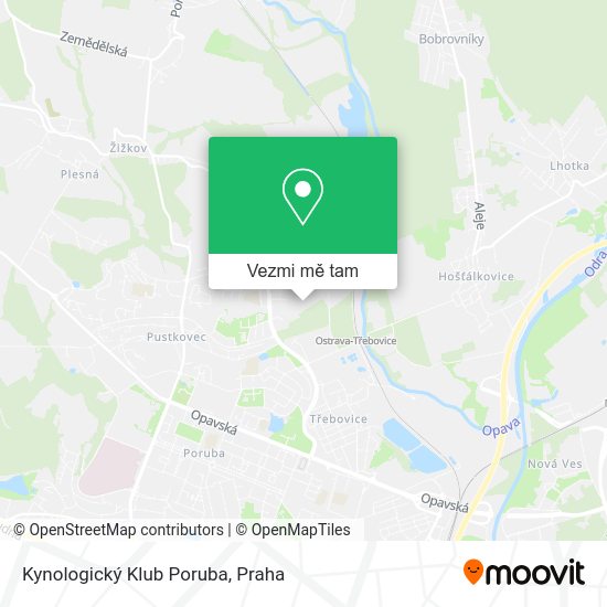 Kynologický Klub Poruba mapa
