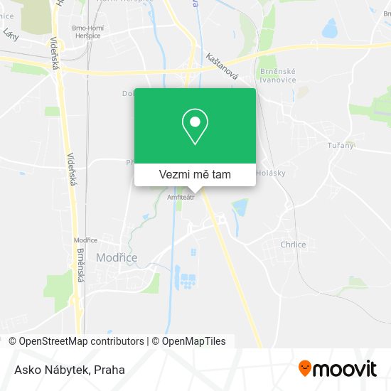 Asko Nábytek mapa