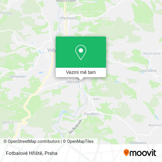 Fotbalové Hřiště mapa