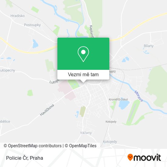 Policie Čr mapa