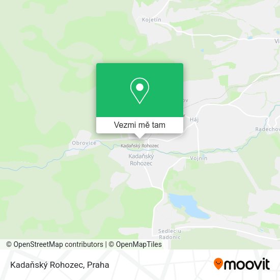 Kadaňský Rohozec mapa