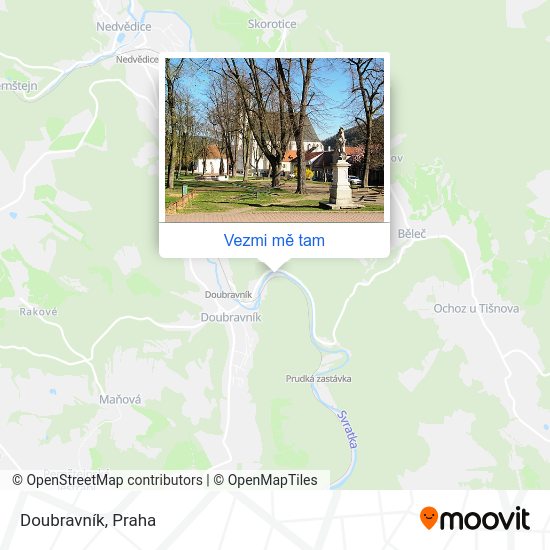 Doubravník mapa