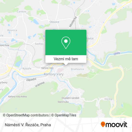 Náměstí V. Řezáče mapa