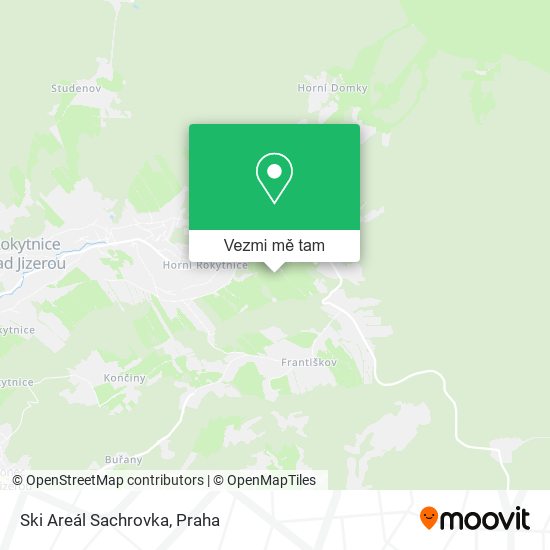 Ski Areál Sachrovka mapa