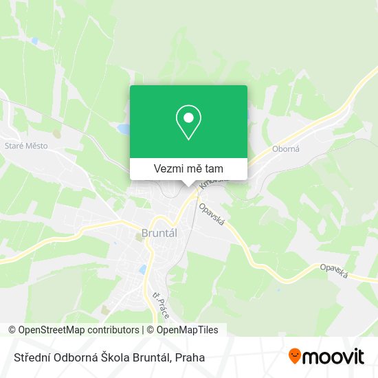 Střední Odborná Škola Bruntál mapa