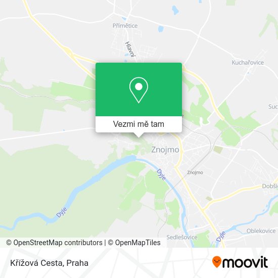 Křížová Cesta mapa