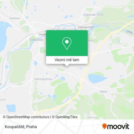 Koupaliště mapa