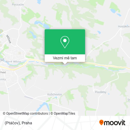 (Ptáčov) mapa