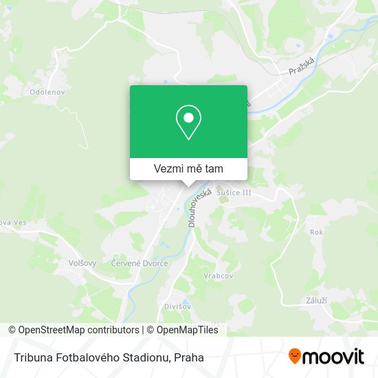 Tribuna Fotbalového Stadionu mapa