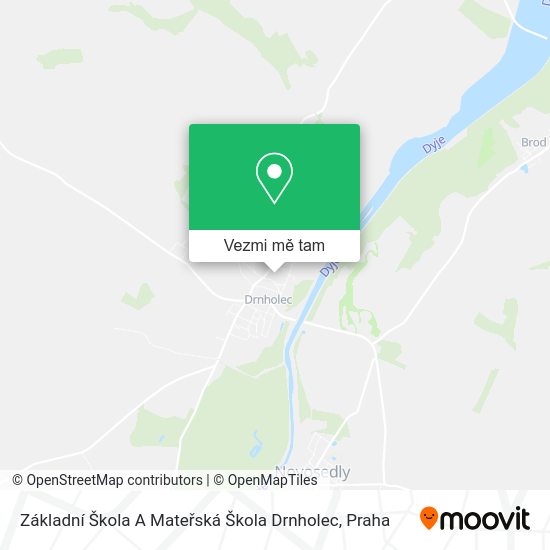 Základní Škola A Mateřská Škola Drnholec mapa