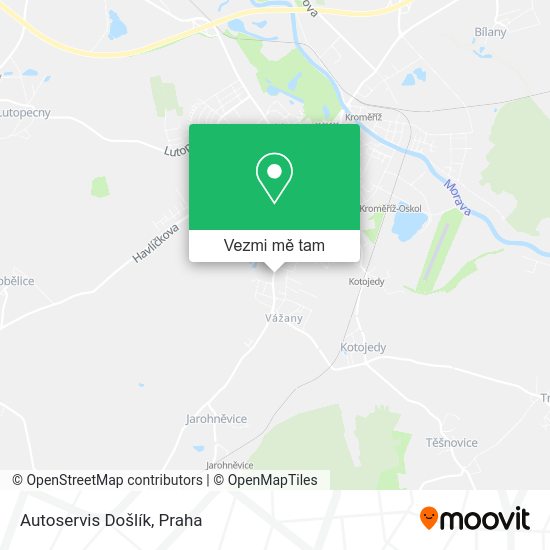 Autoservis Došlík mapa
