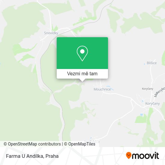 Farma U Andílka mapa