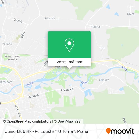 Juniorklub Hk - Rc Letiště "" U Terna"" mapa