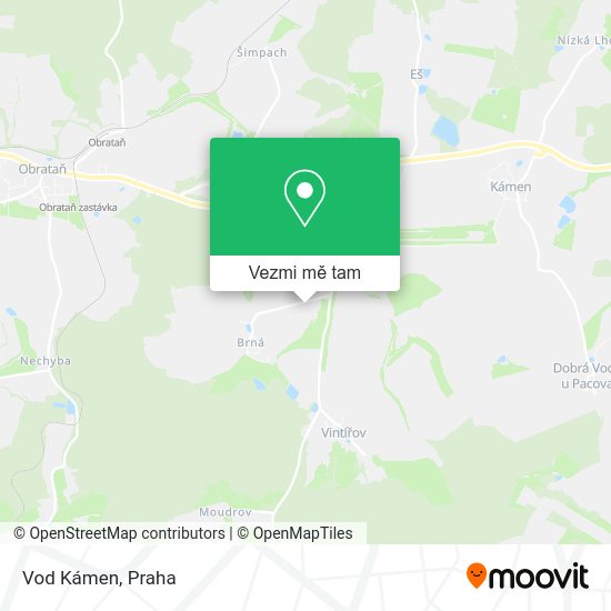 Vod Kámen mapa