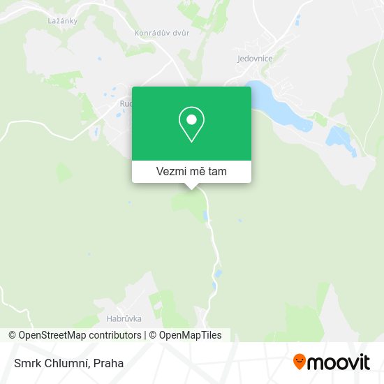Smrk Chlumní mapa