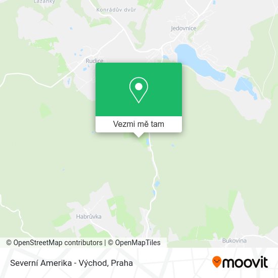 Severní Amerika - Východ mapa