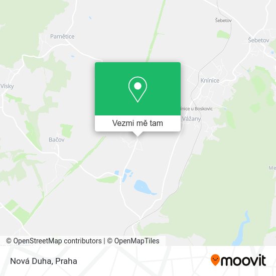 Nová Duha mapa