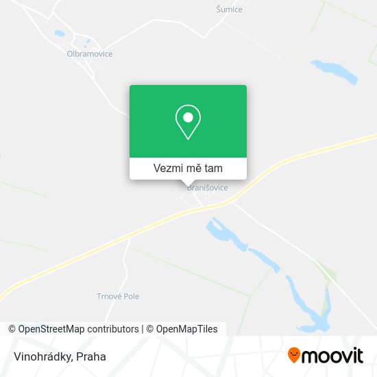 Vinohrádky mapa