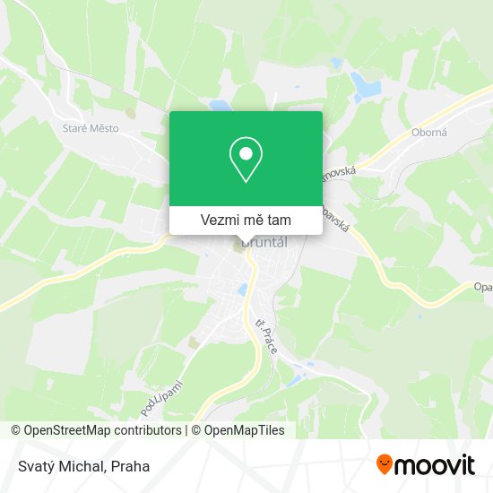 Svatý Michal mapa