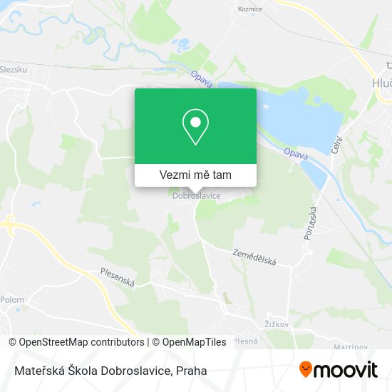 Mateřská Škola Dobroslavice mapa