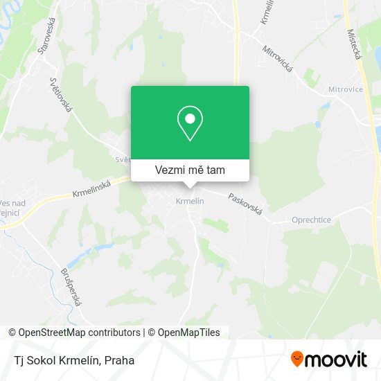 Tj Sokol Krmelín mapa