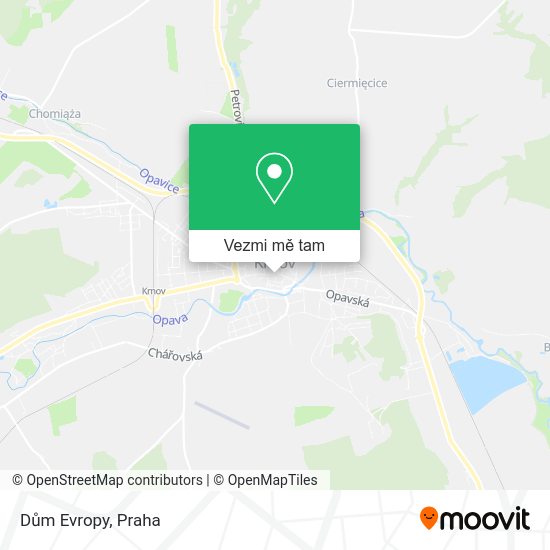 Dům Evropy mapa